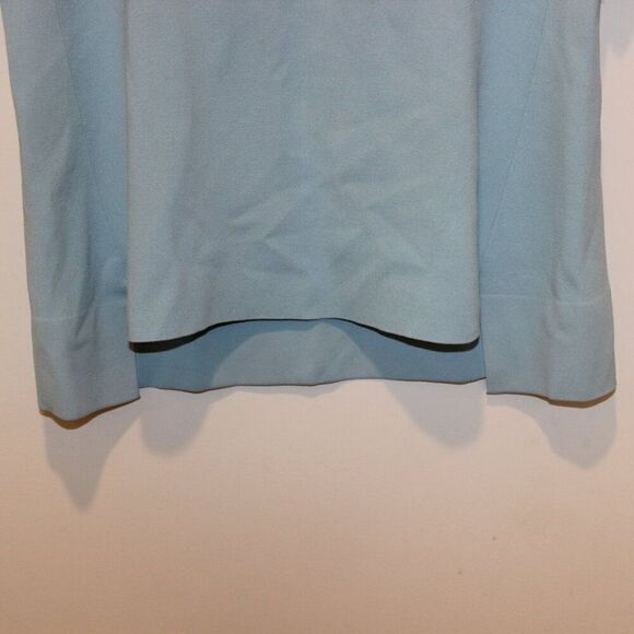 STELLA MCCARTNEY Light Blue  sweater Top with asymmetrical hem Women size 38 ( s - Picture 8 of 14